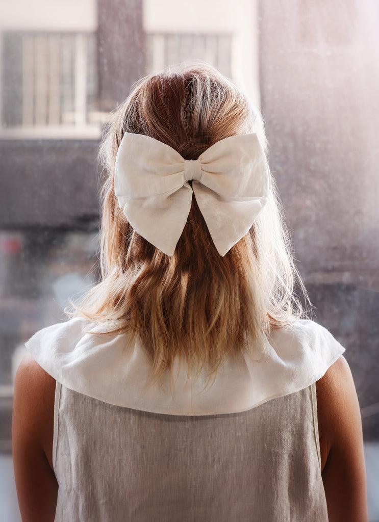 Ellettelle - Milana linen hair bow 